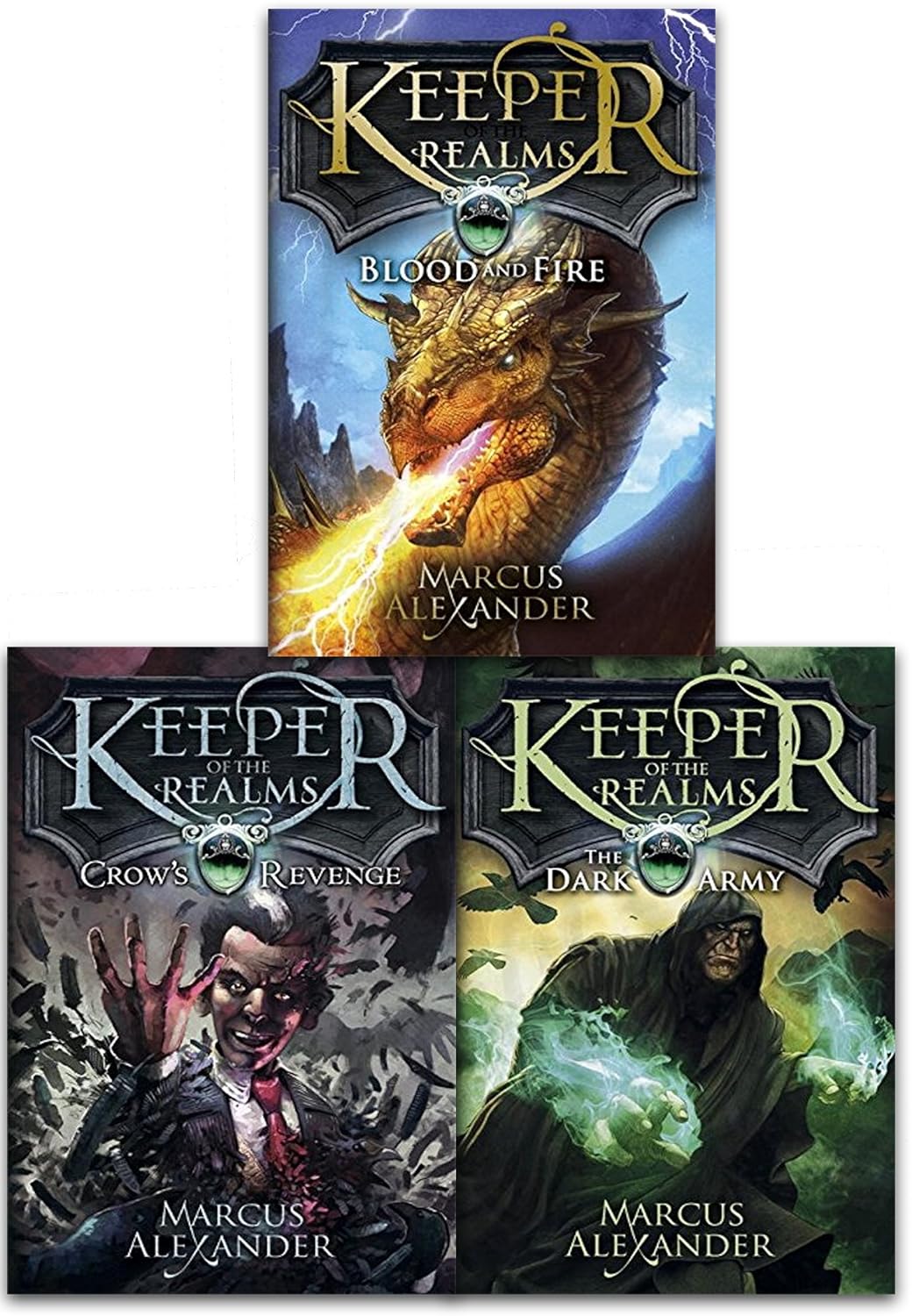 Keeper Of The Realms Trilogy 3 Books Collection Set By Marcus Alexander (Young Adult, Magic, Fantasy and Adventure Series)