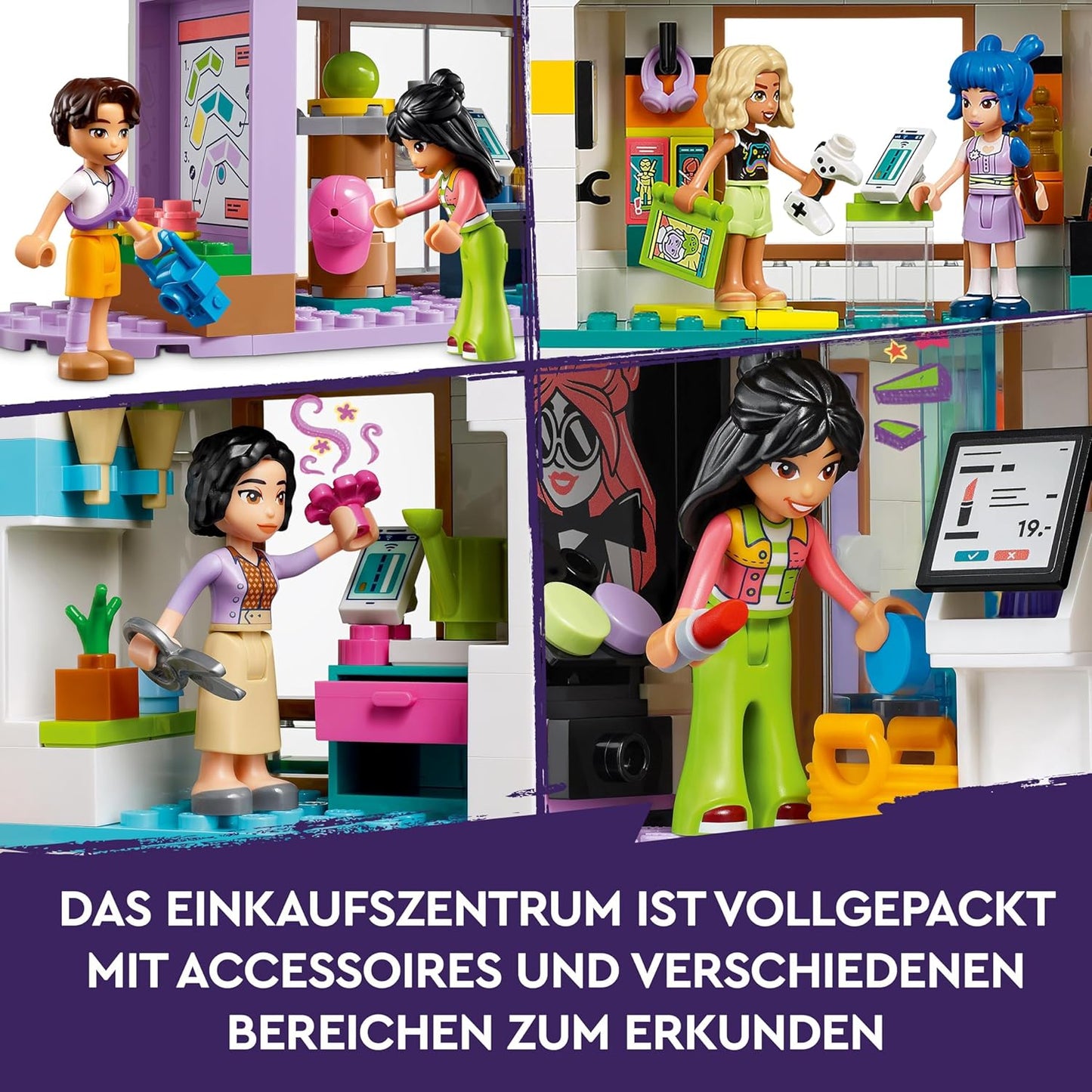 LEGO Friends Heartlake City Department Store, Dollhouse Toy for Girls and Boys, Set with Figures, Promotes Social-Emotional Development, Gift for Children from 8 Years 42604