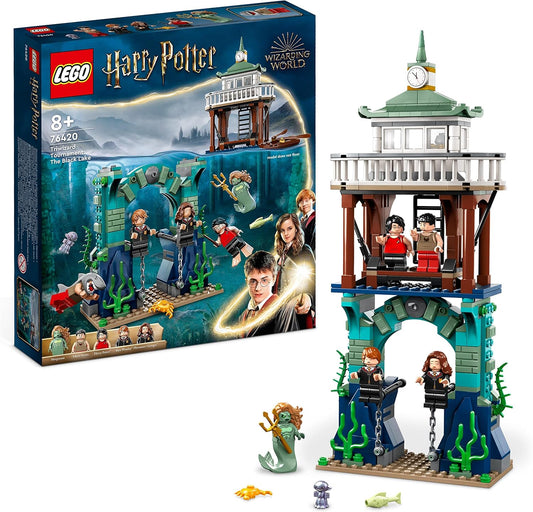 LEGO 76420 Harry Potter Trimagical Tournament: The Black Lake, Goblet of Fire Toy for Children, Boys & Girls from 8 Years with Boat Toy and 5 Mini Figures