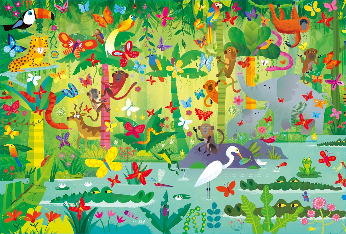 Usborne Book and Jigsaw In the Jungle