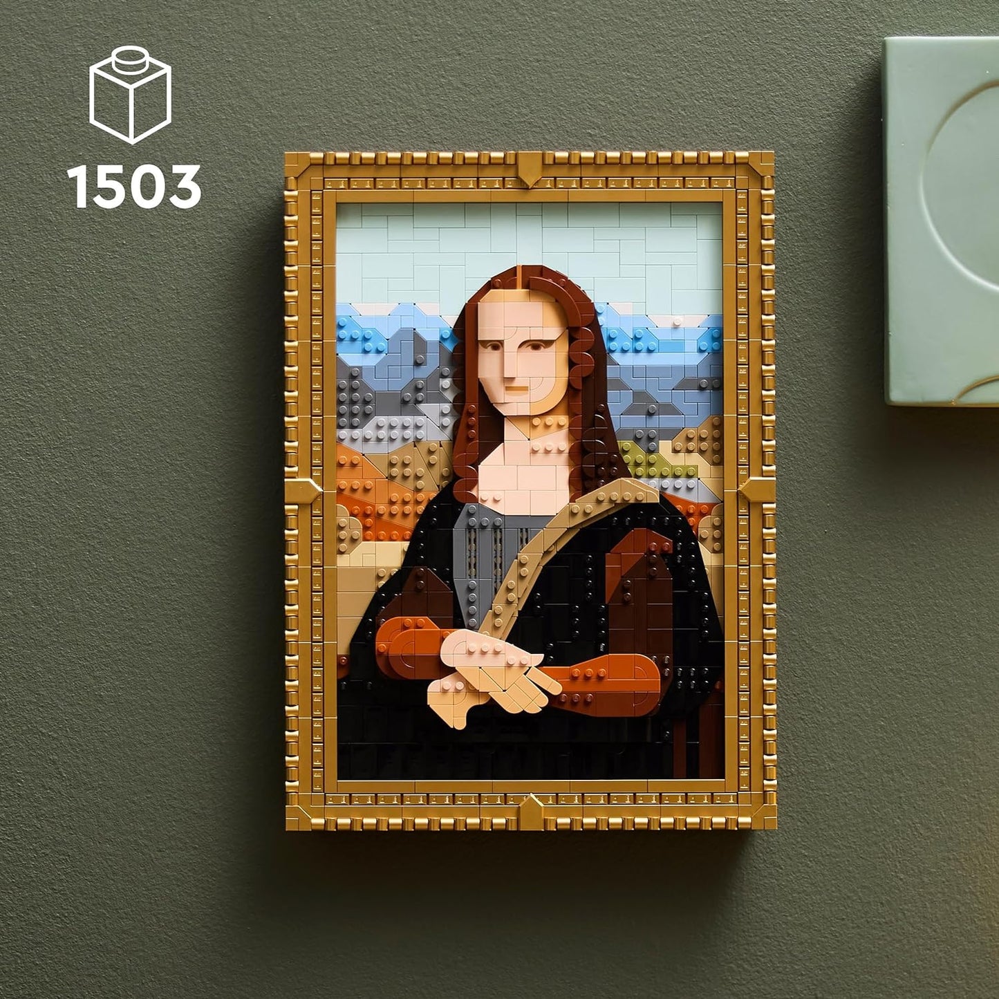 LEGO Art Mona Lisa Set for Adults, Painting by Leonardo da Vinci Hanging Creative Activity for Men and Women, Gift for Art Lovers, Italian Renaissance Art 31213