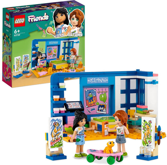 LEGO 41739 Friends Lianns Room, Mini Art Toy, Small Collectable Gift with Mini Dolls Liann, Autumn and Pet Figure from the 2023 Series