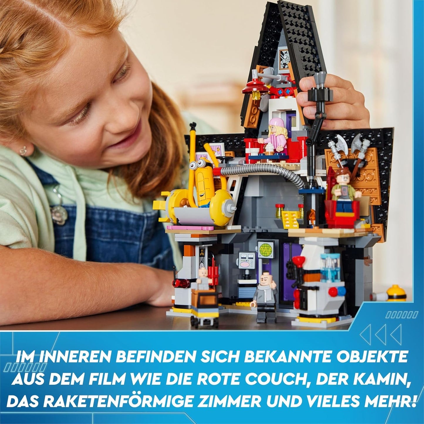 Lego Despicable Me 4, Minions' and Gru's Family Mansion, Movie Playset, Kids’ Toy, Gift for Boys and Girls Ages 8+, 75583