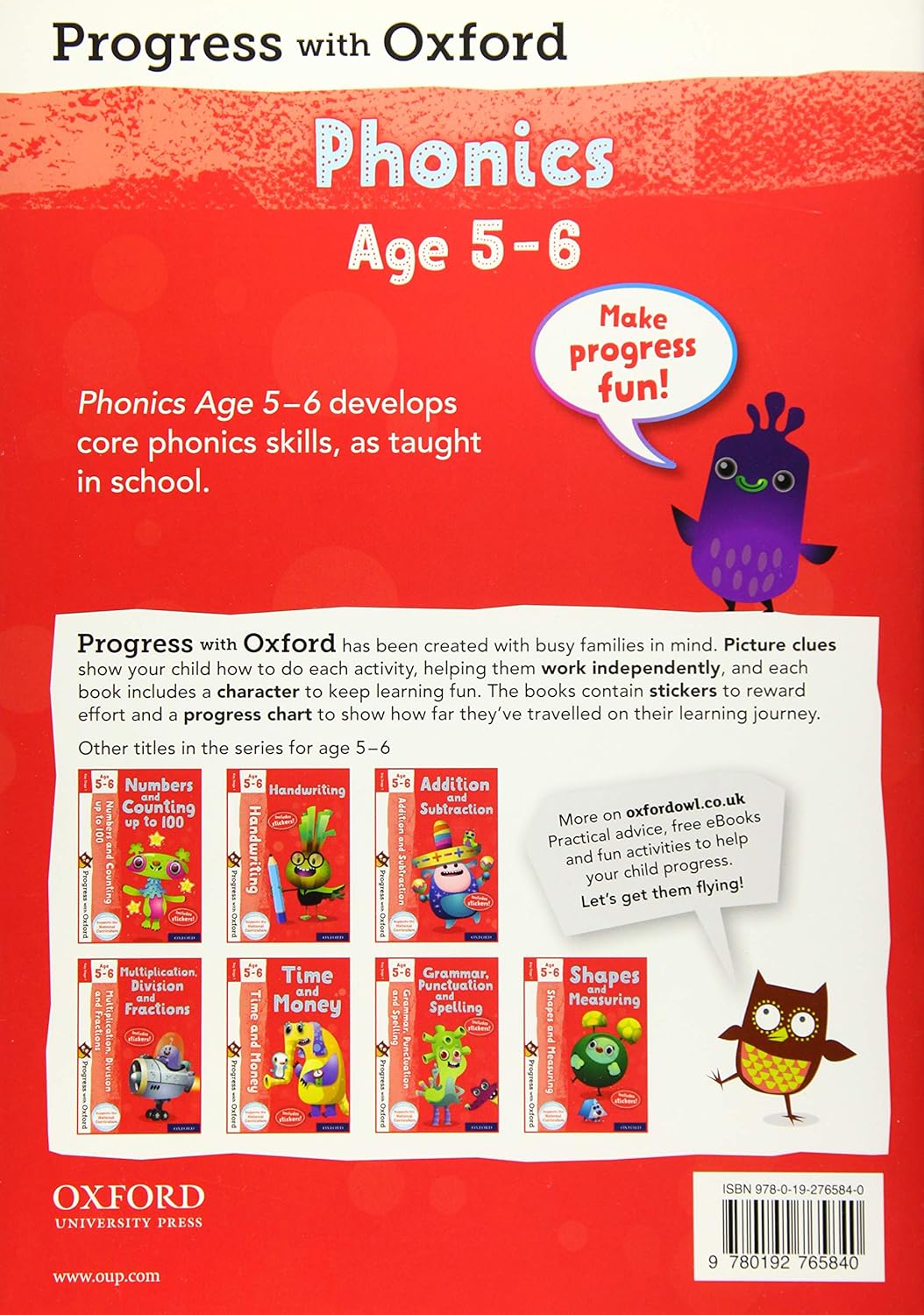 Progress with Oxford: Phonics Age 5-6- Practise for School with Essential English Skills