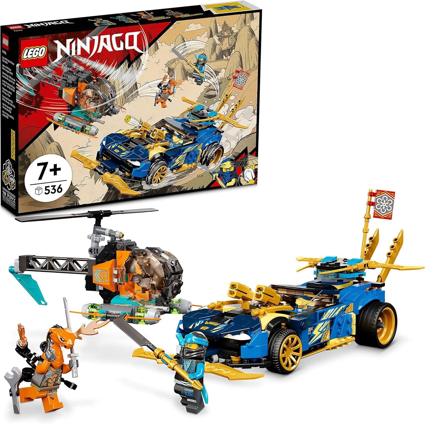 Lego® Ninjago 71776 Jays and Nyas EVO Racing Car