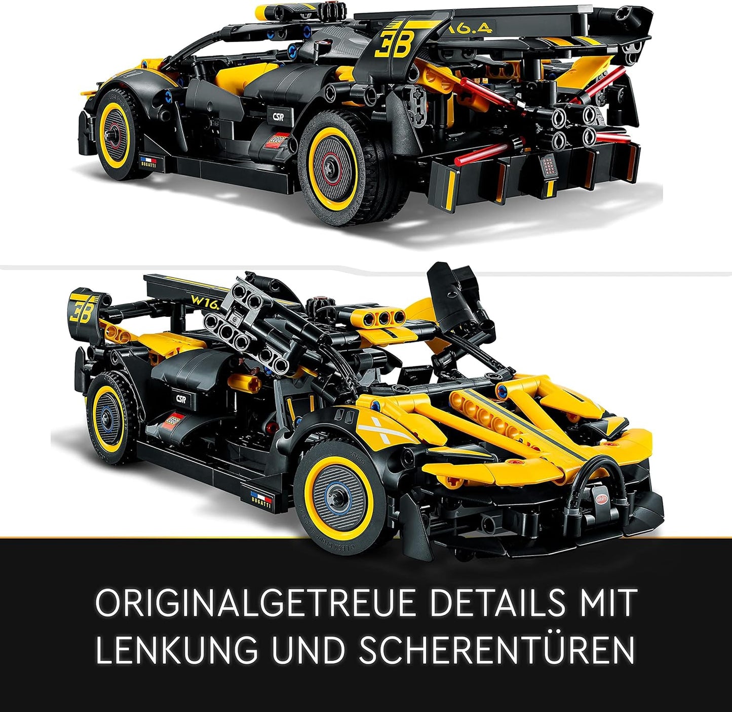 Lego 42151 Technic Bugatti Bolide, Car Model Kit, Sports Car Toy, Collectable Iconic Car Set, from 9 Years.