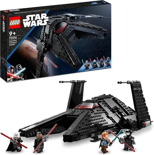 LEGO 75336 Star Wars Die Scythe - Transport Ship of the Grand Inquisitor, Toy Spaceship with 2 Shooters, Ben Kenobi Mini Figure and Lightsabers, Obi-Wan Kenobi Set