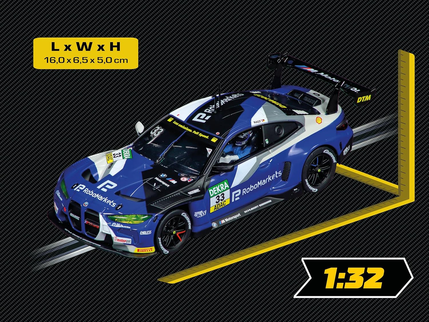 Carrera - 20032012 - Digital 132 BMW M4 GT3 Schubert Motorsport, No.33 D2023 | Slot Car Ready to Race | Perfect for Children and Adults | Scale 1:32 Replica with Light Function