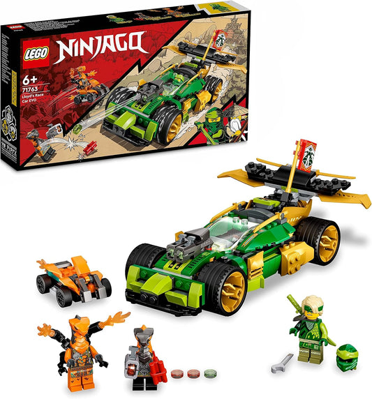 LEGO 71763 Ninjago Lloyds EVO Racing Car Toy from 6 Years with Racing Car and Snake Figures