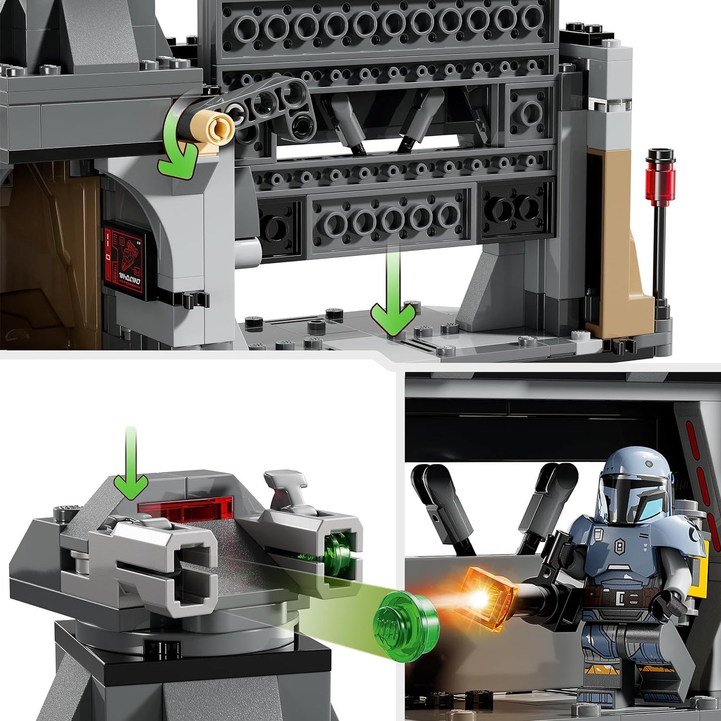 Lego Star Wars: The Mandalorian Duel Between Paz Vizsla and Moff Gideon, Collectable Building Toy for Children, Gift Idea for Creative Boys and Girls from 7 Years, Mandalorian Toy, 75386