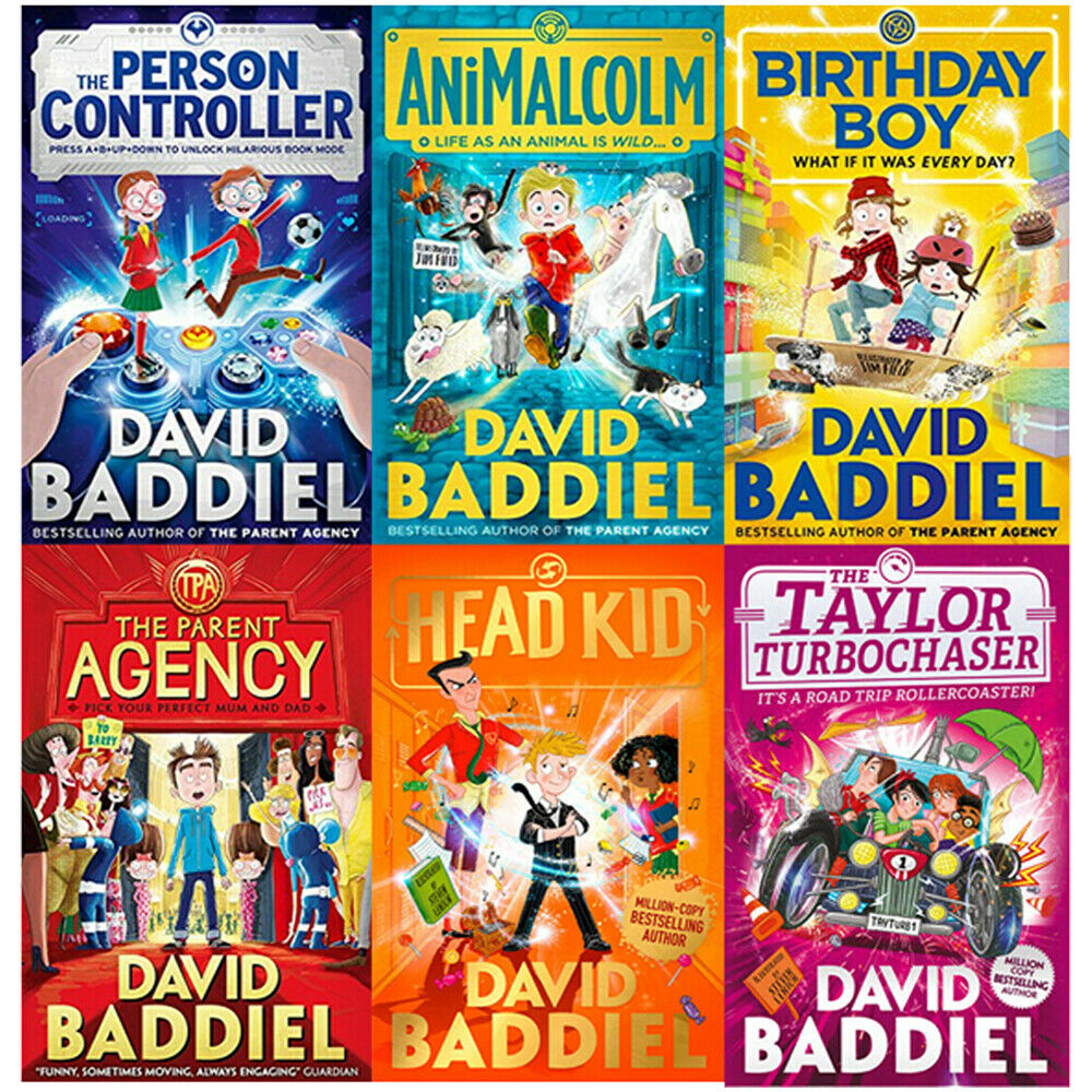 David Baddiel 6 Books Collection Set The Parent Agency, AniMalcolm, Birthday Boy