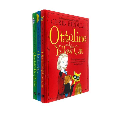 Chris Riddell Ottoline Collection 3 Set - Ottoline at Sea, Ottoline and The Yellow Cat, Ottoline and The Purple Fox