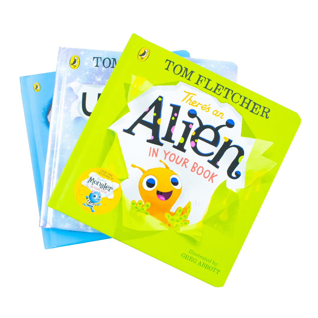 Who's In Your Book? Series By Tom Fletcher 3 Picture Books Collection Set ( Alien, Dragon, Unicorn )