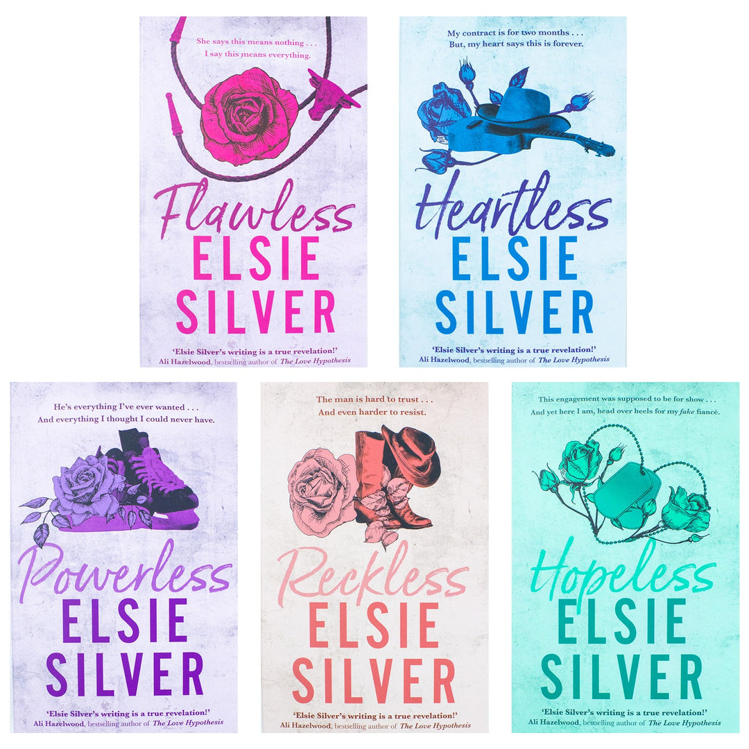 Elsie Silver Chestnut Springs Series 5 Books Collection Set (Hopeless, Heartless, Flawless, Powerless, Reckless)