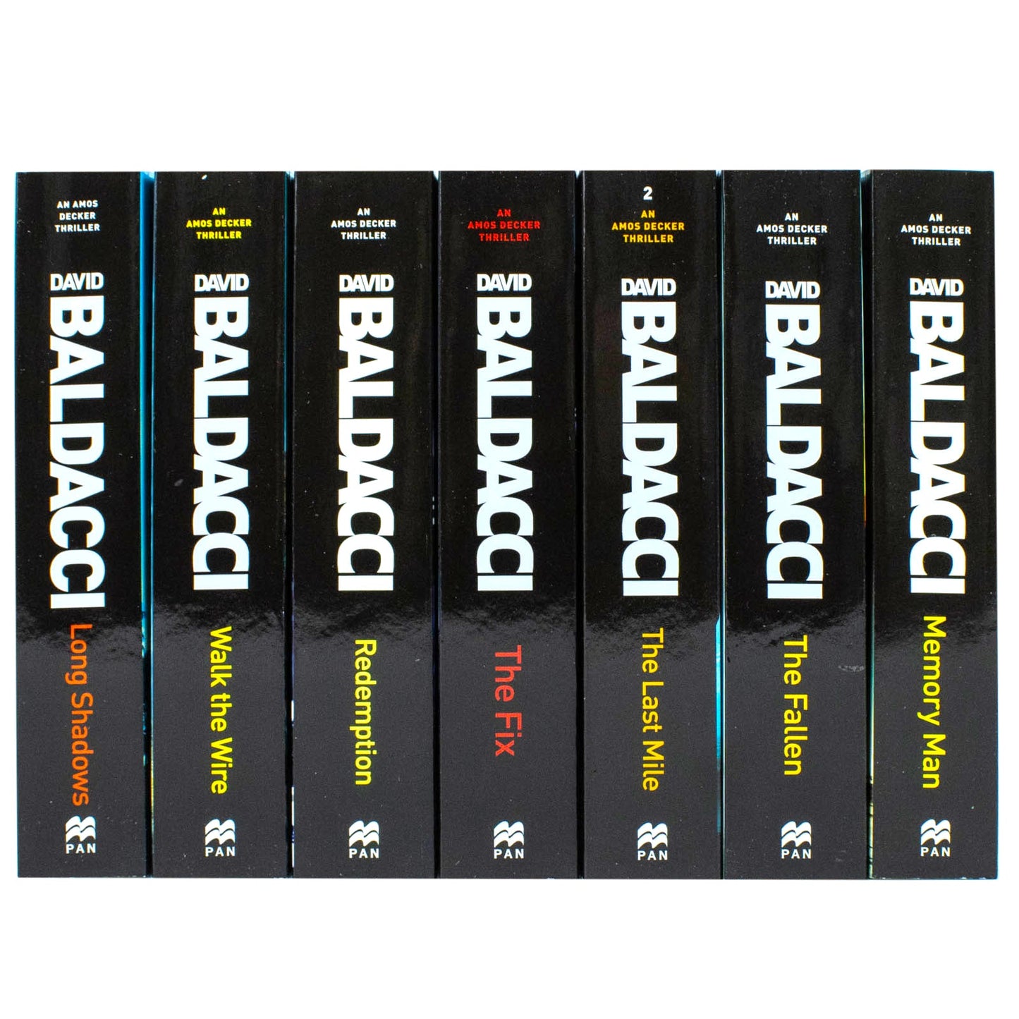 David Baldacci Amos Decker Series 7 Books Collection Set (Memory Man, The Last Mile, The Fix, The Fallen, Redemption & More)