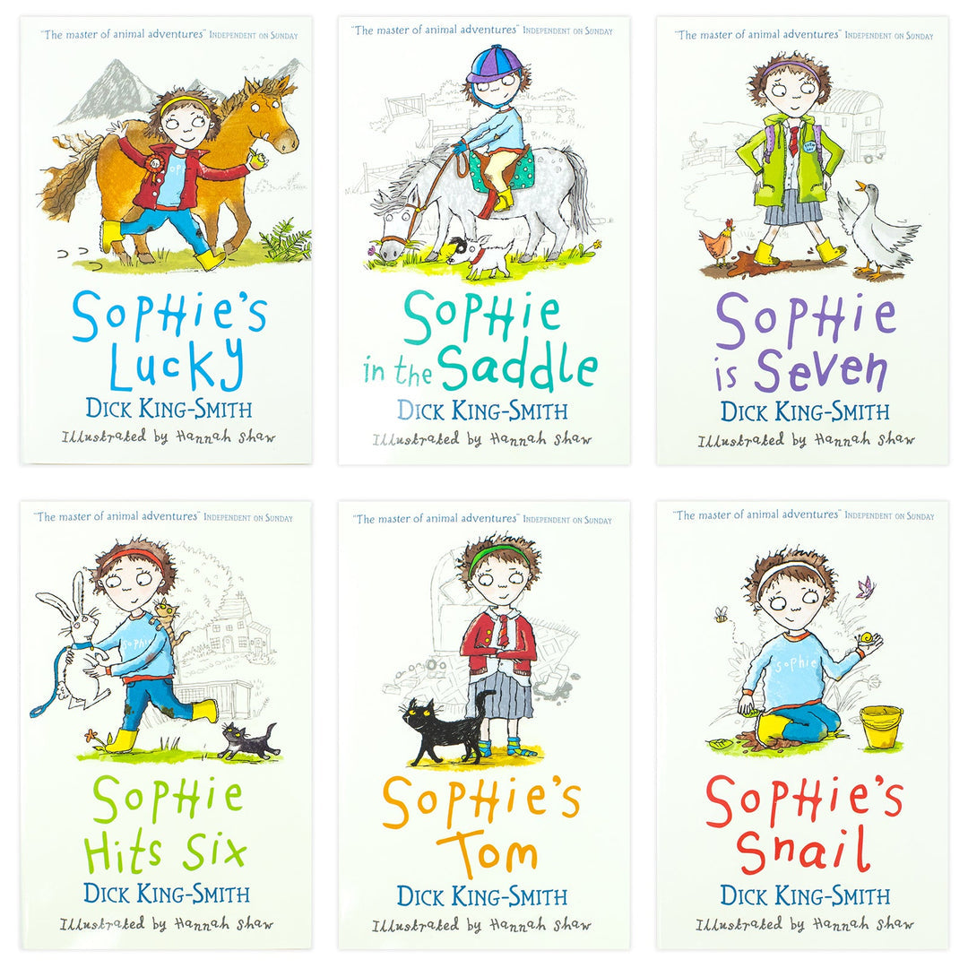 Dick King Smith Sophie Animal Stories 6 Books Set Collection Sophie's Snail