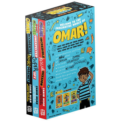 Planet Omar The Collection 3 Books Box Set by Zanib Mian (Accidental Trouble Magnet, Unexpected Super Spy & Incredible Rescue Mission)