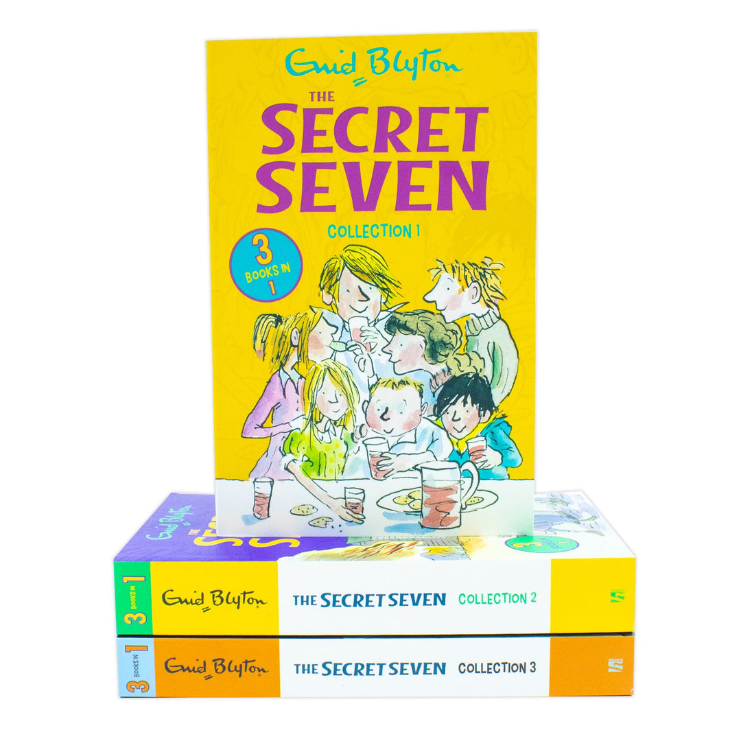 Enid Blyton The Secret Seven 9 Story Collection in 3 Books Set