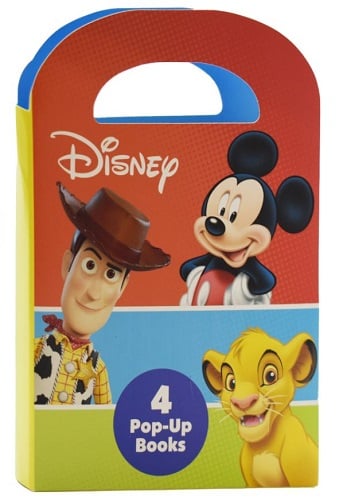 Disney 4 Pop-Up Book Set (Alphabet Adventure/Simba 123/Play Day/A Puppy Dog Tale)