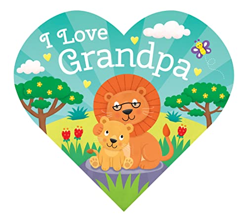 I Love Grandpa (Heart Shaped Board Books)