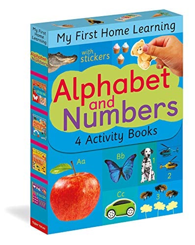 Alphabet and Numbers: 4 Activity Books (My First Home Learning)