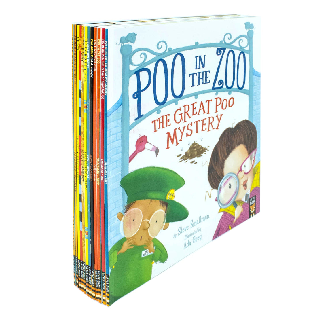 Zoo Series 12 Picture Flat Books Collection Set by Steve Smallman