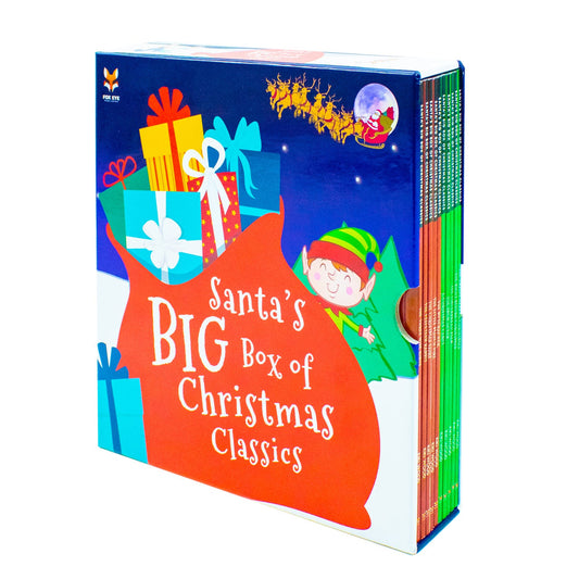 Santa's Big Box of Christmas Classics 10 Book Collection: (A Christmas Carol, The Gingerbread Man, The Snow Queen, The Nutcracker, The Twelve Days of Christmas)