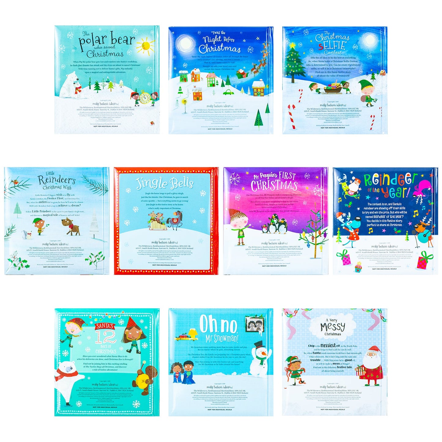 Christmas Storybook Collection 10 Books Set Board Book - Ιδανικό για ηλικίες 0-5 ετών - Διασκεδαστικά και συναρπαστικά βιβλία ιστοριών