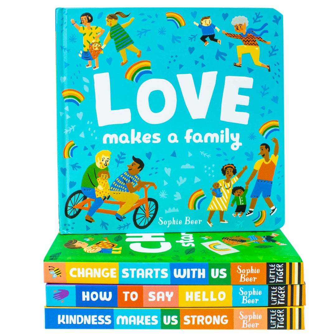 My First Behaviour and Manners Library 4 Books Collection Set by Sophie Beer (Change Starts With Us, Love Makes a Family, Kindness Makes Us Strong, How to Say Hello)