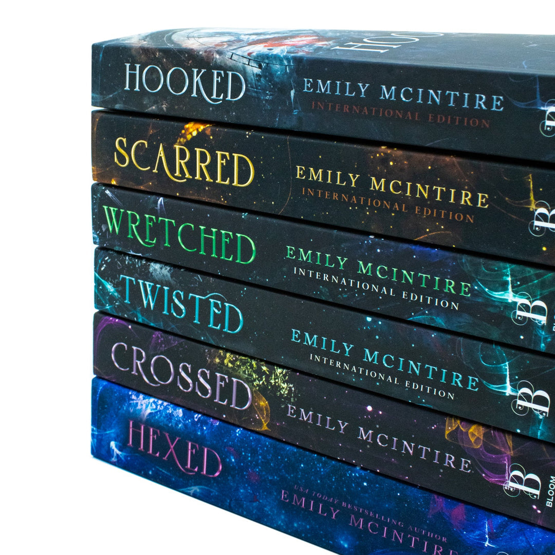 Never After Series by Emily McIntire Complete 6 Books Collection Set (Hexed, Hooked, Scarred, Wretched, Twisted and Crossed)