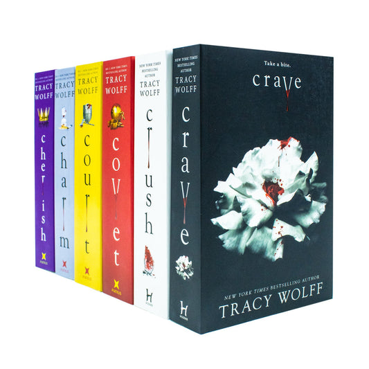 Crave Series 6 Books Collection Set By Tracy Wolff (Crave, Crush, Covet, Court, Charm & Cherish)