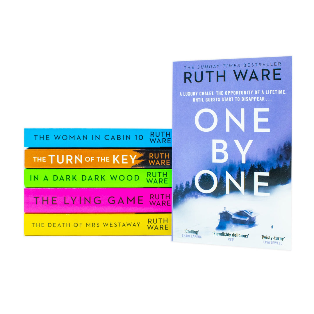 Ruth Ware Collection 6 Books Set (The Turn of the Key, The Woman in Cabin 10, In a Dark Dark Wood, One by One, The Death of Mrs Westaway, The Lying Game)