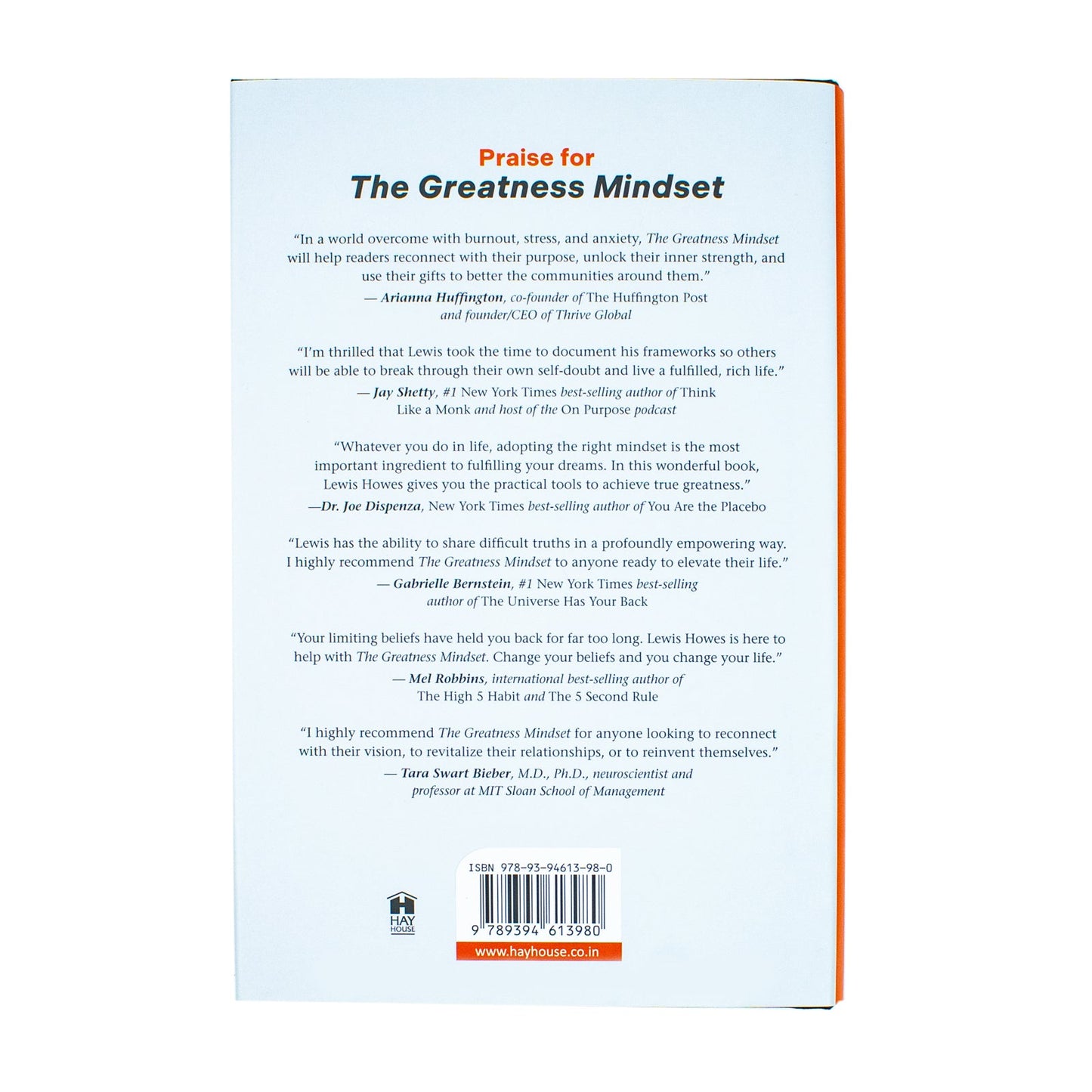 The Greatness Mindset: Unlock the Power of Your Mind and Live Your Best Life Today by Lewis Howes