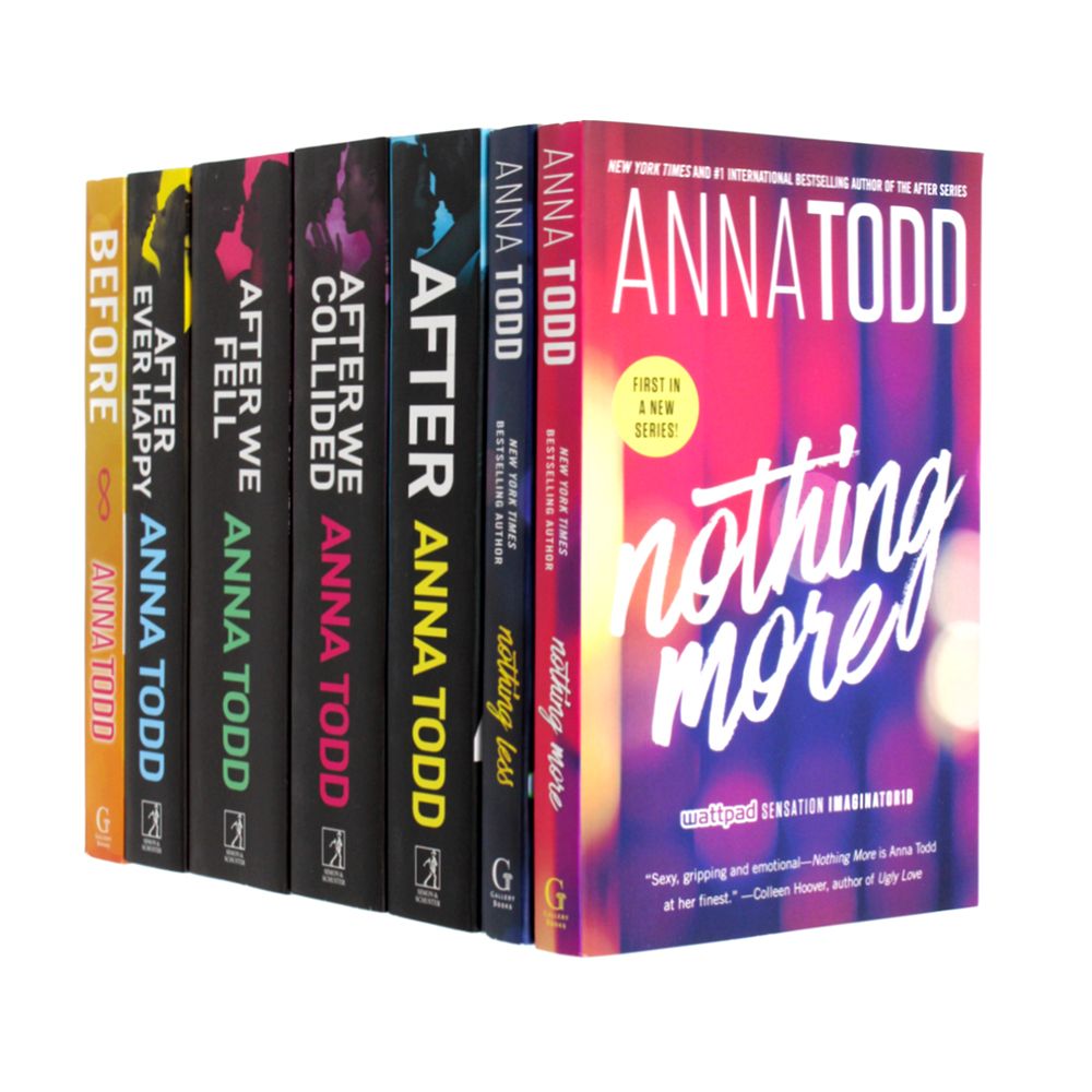 Anna Todd 7 Books Collection The After &amp; The Landon Series (After, After Ever Happy, After We Collided, After We Fell, Before, Nothing More &amp; Nothing Less)