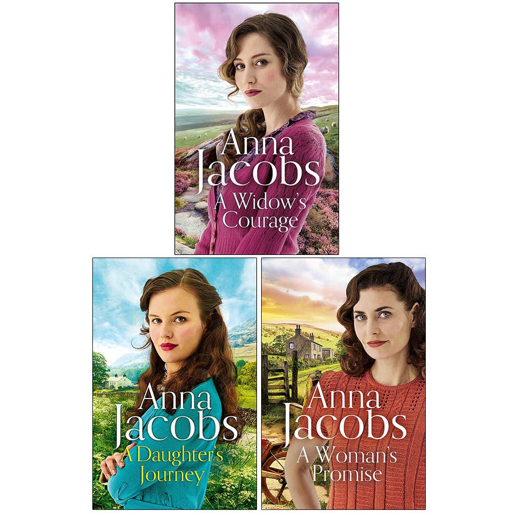 Anna Jacobs Birch End Series 3 Books Collection Set (A Widows Courage, A Daughters Journey, A Womans Promise)