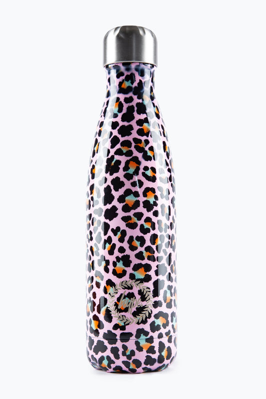 Hype Metal Disco Leopard Water Bottle - 500Ml