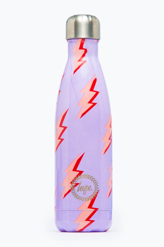 Hype Lilac Lightning Metal Water Bottle - 500Ml