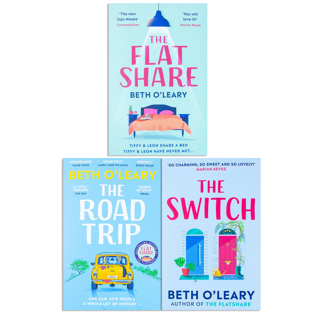 Σετ συλλογής βιβλίων Beth O Leary 3 (The Flatshare, The Road Trip, The Switch)