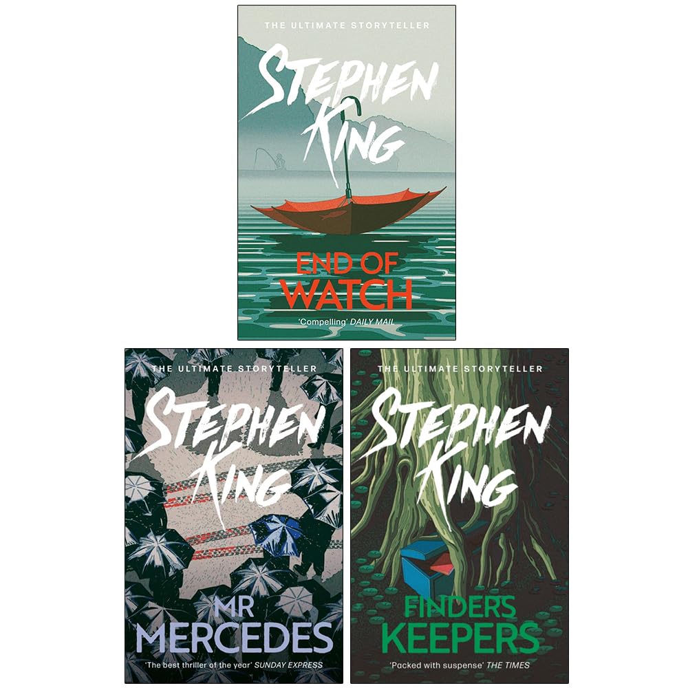 The Bill Hodges Trilogy Stephen King 3 Books Collection Set Mr Mercedes Finders Keepers End Of Watch