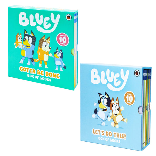 Bluey 20-Book Story Collection Box Set, Dive into Fun-Filled Adventures with Bluey and Friends, Perfect Gift Set for Kids