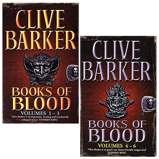 Books Of Blood Omnibus Series 2 Books Collection Set by Clive Barker (Τόμοι 1-6)