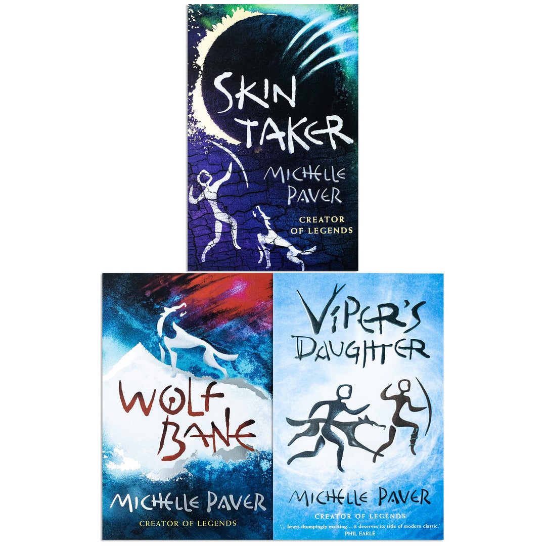 Chronicles of Ancient Darkness Series 3 Books Collection Set by Michelle Paver (Viper's Daughter, Skin Taker & Wolfbane)