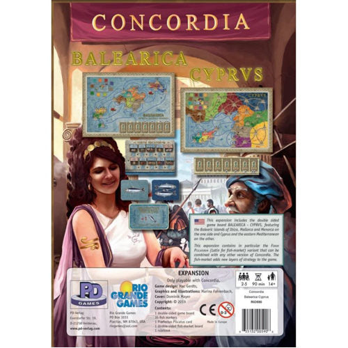 Concordia Board Game: Balearica And Cyprus Map Expansion