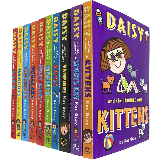 Daisy And The Trouble Collection 10 Books Set By Kes Gray Daisy And The Trouble With Kittens Sport..