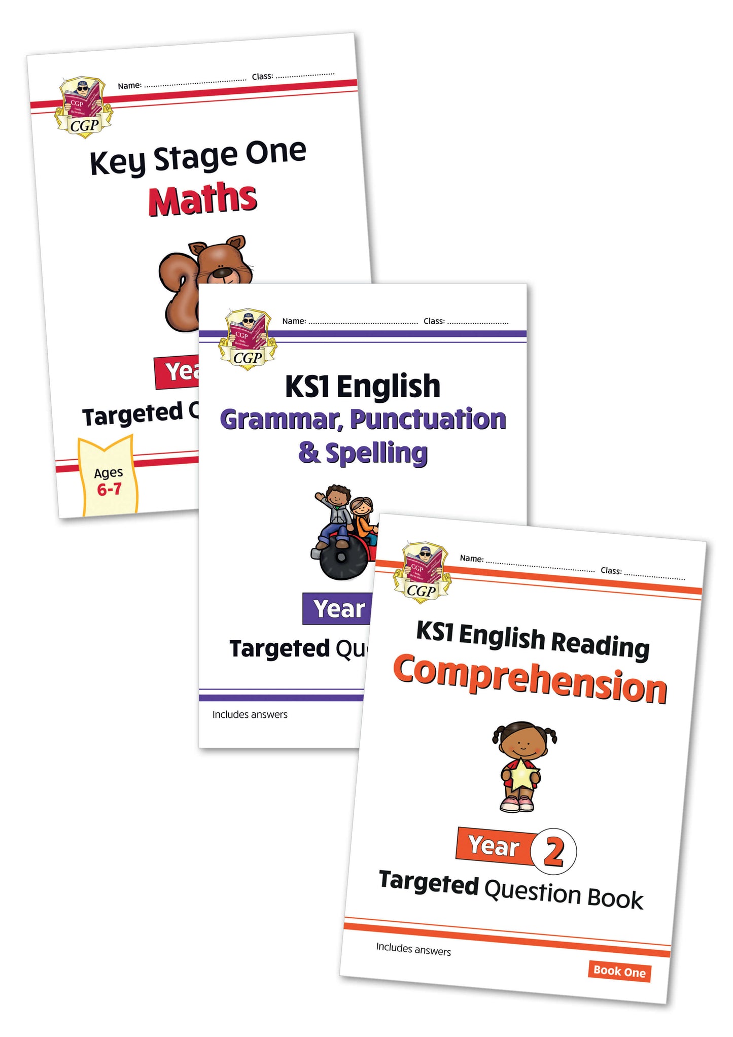 KS1 Year 2 English & Maths Essentials Bundle (3 books)