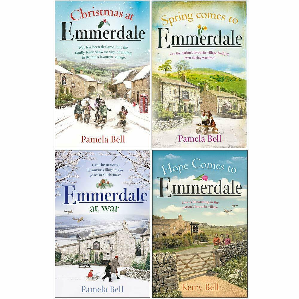 Emmerdale Book Series 4 Books Collection Set by Pamela & Kerry Bell (Hope Comes To, At War, Christmas At, Spring Comes To)