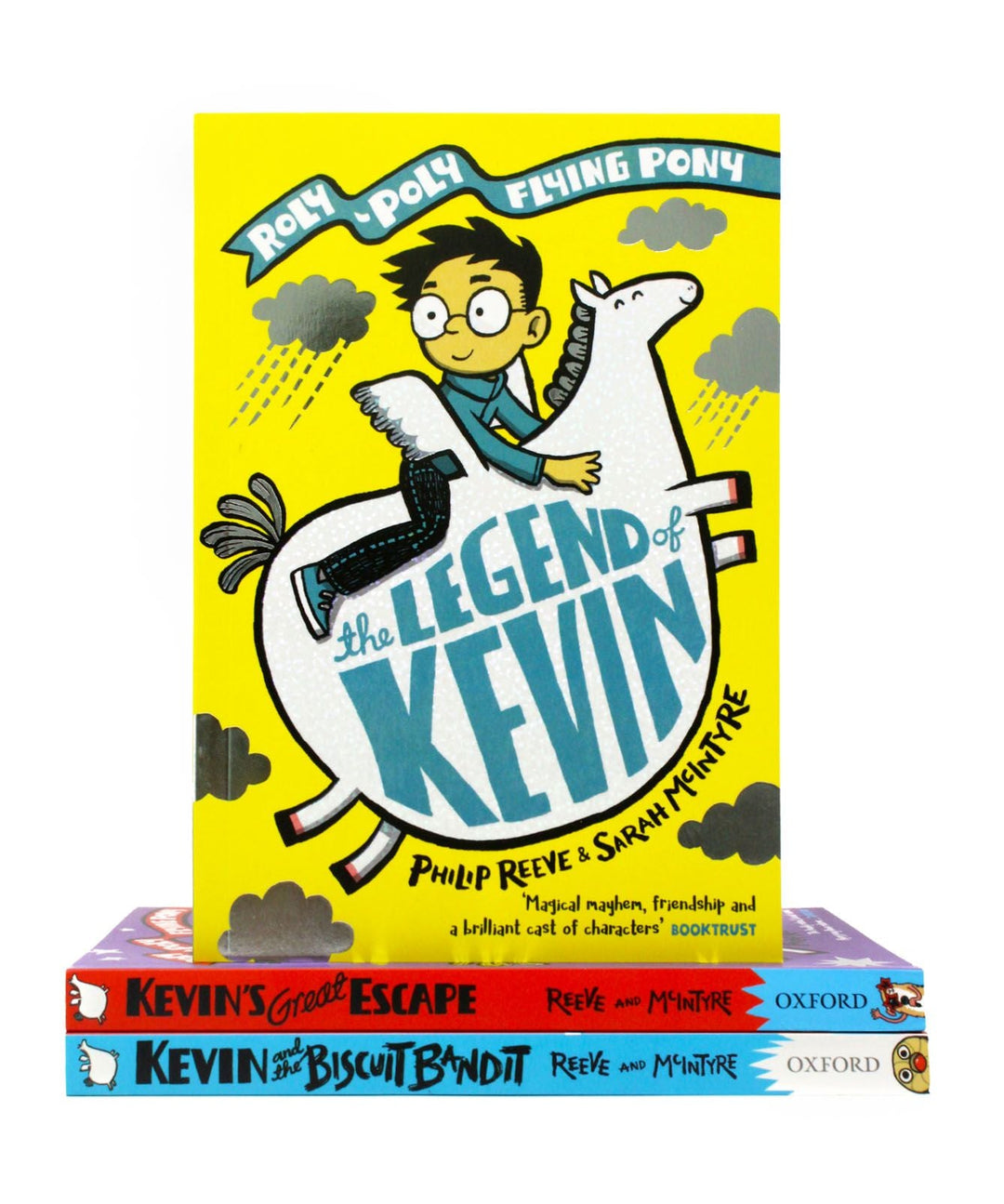 A Roly-Poly Flying Pony Adventure 3 Books Set ( Kevin and the Biscuit, Kevin's Great Escape, The Legend of Kevin)