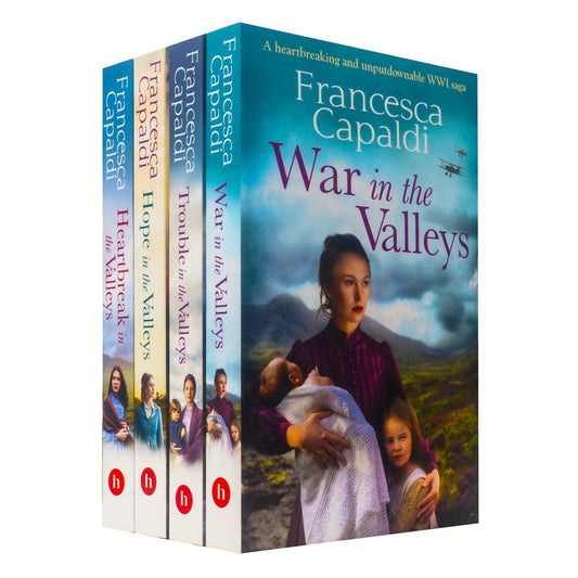 Francesca Capaldi 4 Books Collection Set (Heartbreak in the Valleys, War in the Valleys, Hope in the Valleys, Trouble in the Valleys)