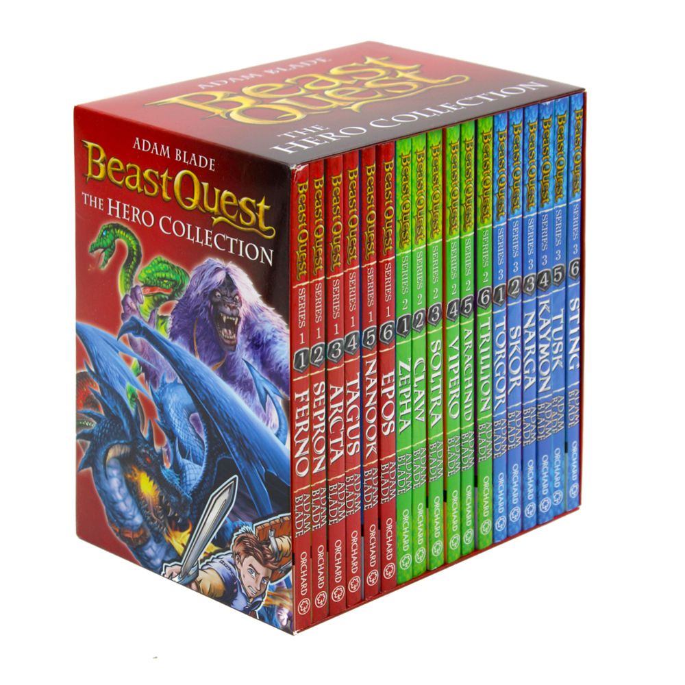 Beast Quest The Hero 18 Books Series 1-3 Collection Box Set by Adam Blade