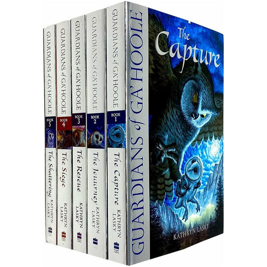 Guardians Of Ga hoole Series Books 1 - 5 Collection Set by Kathryn Lasky (The Capture, The Journey, The Rescue, The Siege & The Shattering)